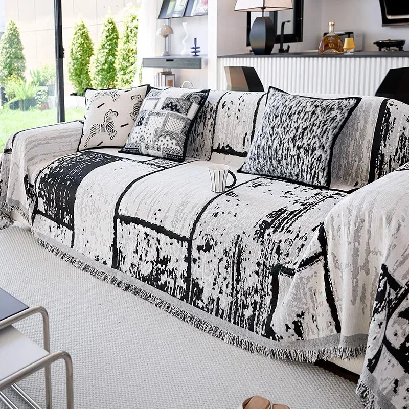 EIFLOY-Retro Chenille Sofa Towel Cover, Anti Cat Scratch, Universal Recliner Couch Cover, 1 Pc, 2 3 4 Seats, Drop Shipping